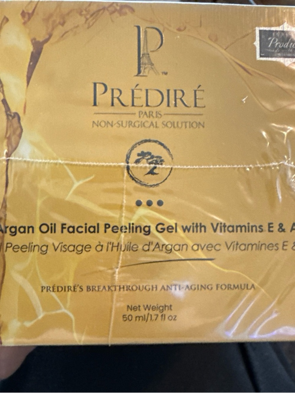 Argan Oil Facial Peeling Gel with Vitamins E & A — Predire new in box sealed